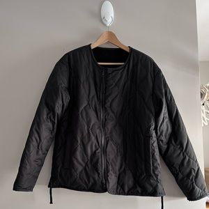 Reversible Taion down-filled / faux shearling jacket